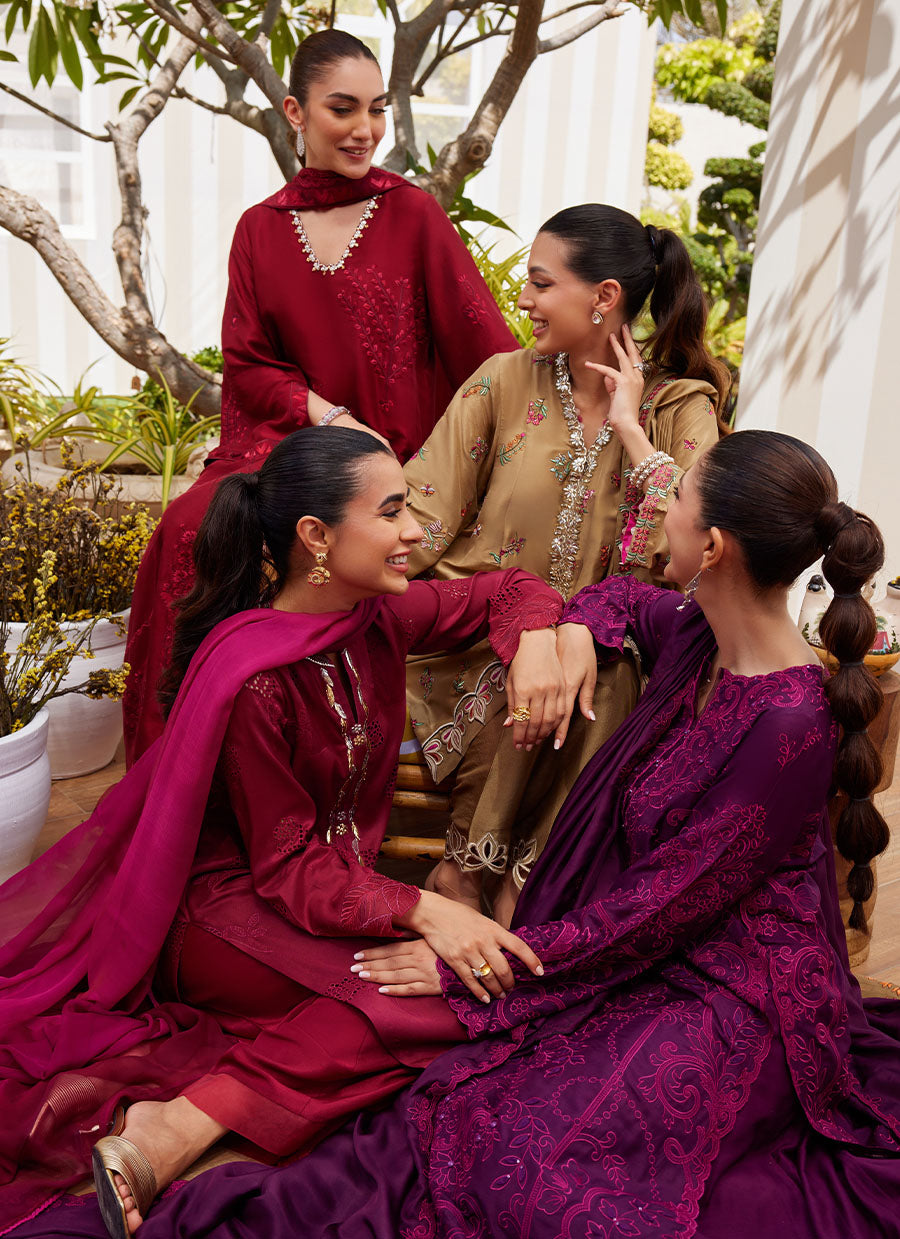 Soraya Scarlett Shirt and Dupatta