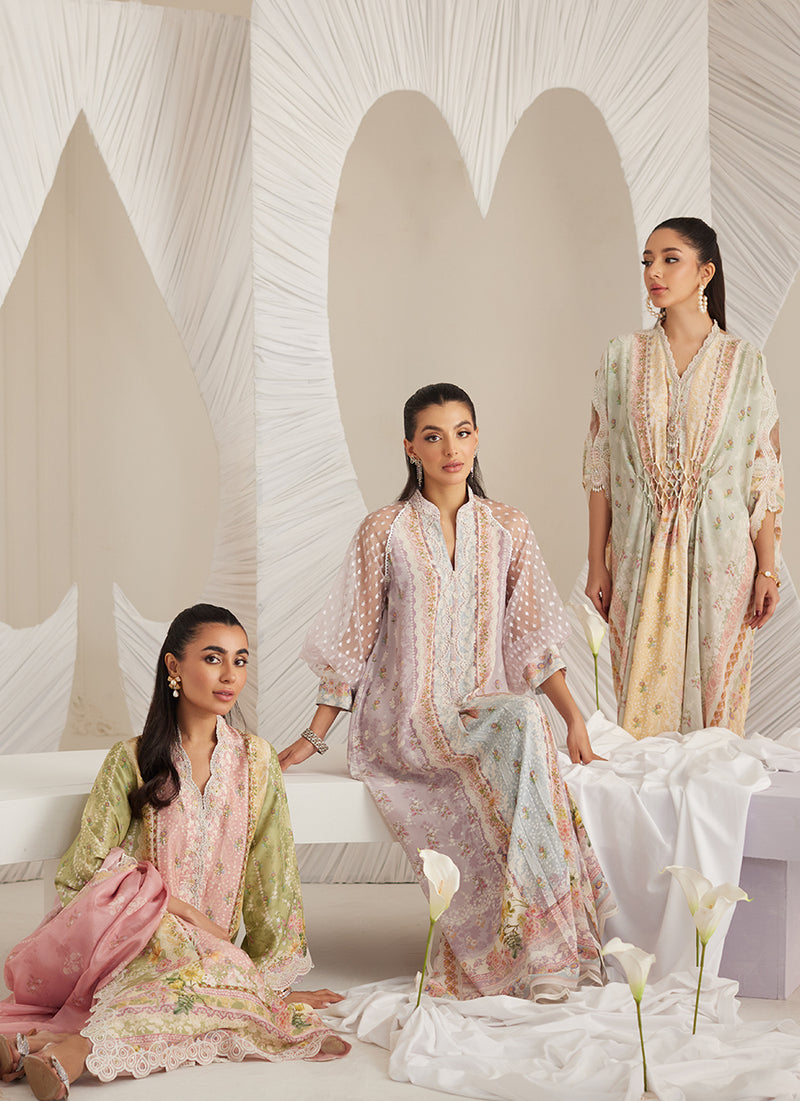 Allegra Mint Kaftan