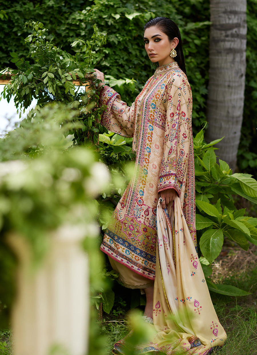 Delkash Shirt And Dupatta