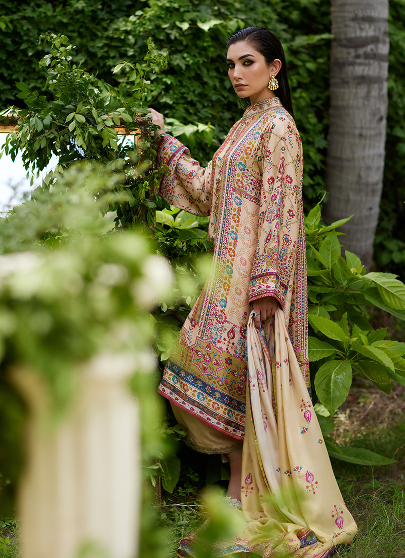 Delkash Shirt And Dupatta