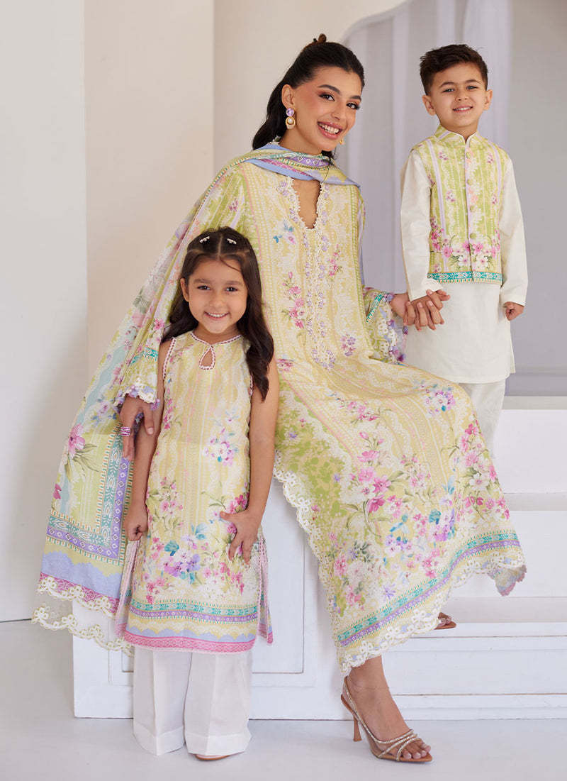 Elowyn Kiwi Shirt and Dupatta