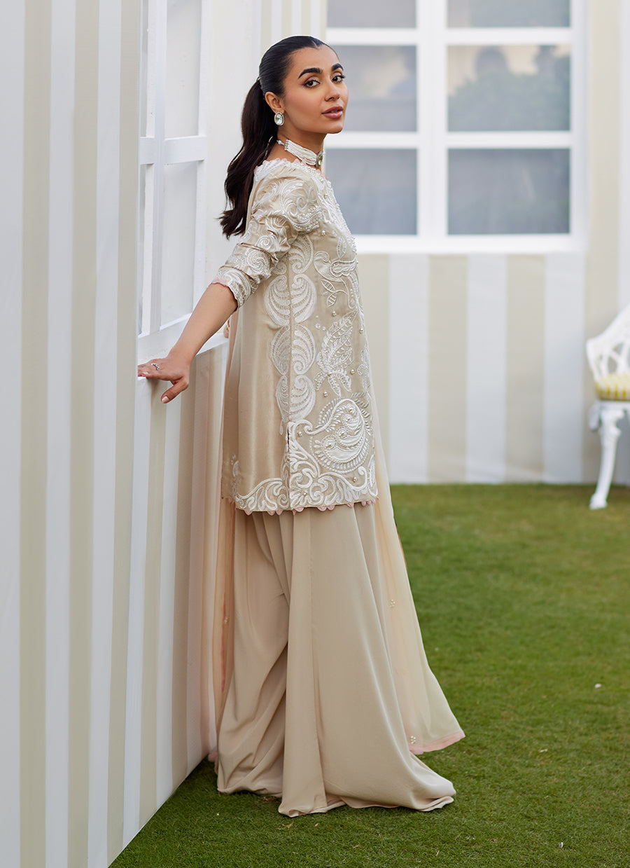 Danika Sand Shirt and Dupatta