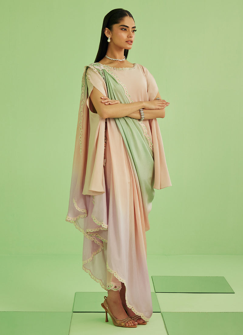 Nera Shirt  Pants And Drape Dupatta