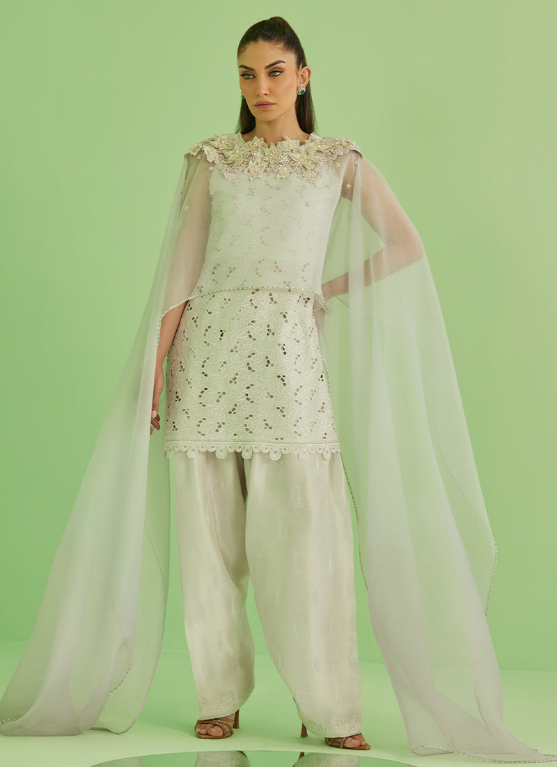 Laine Shirt And Drape Dupatta
