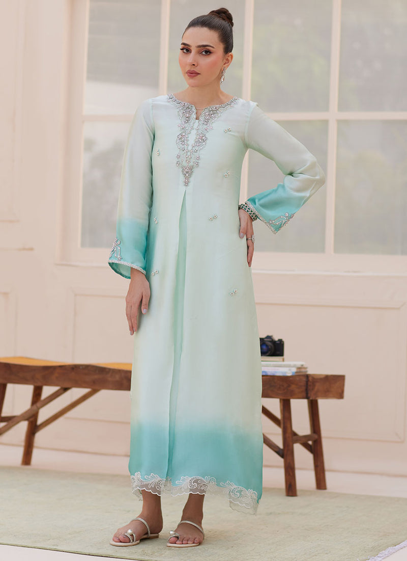 Palmira Aqua Ombre Shirt