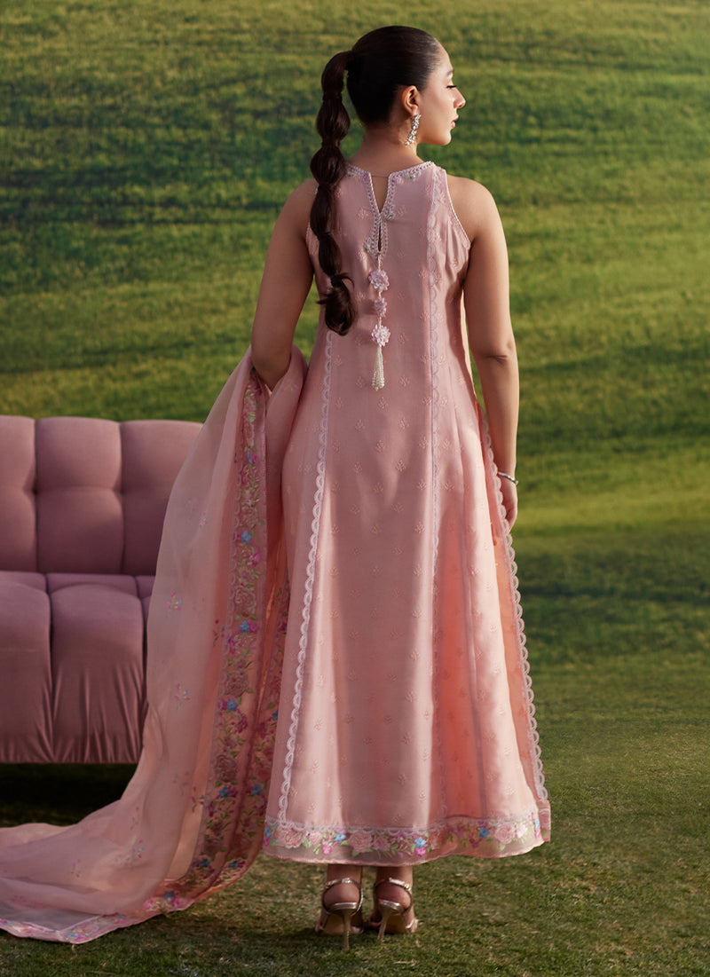 Rosé Reverie Shirt And Dupatta
