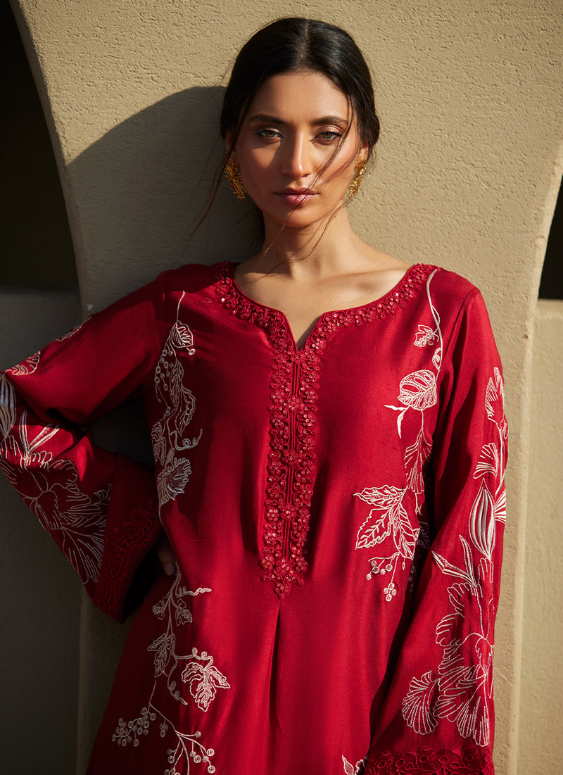 Siren Scarlett Silk Kaftan
