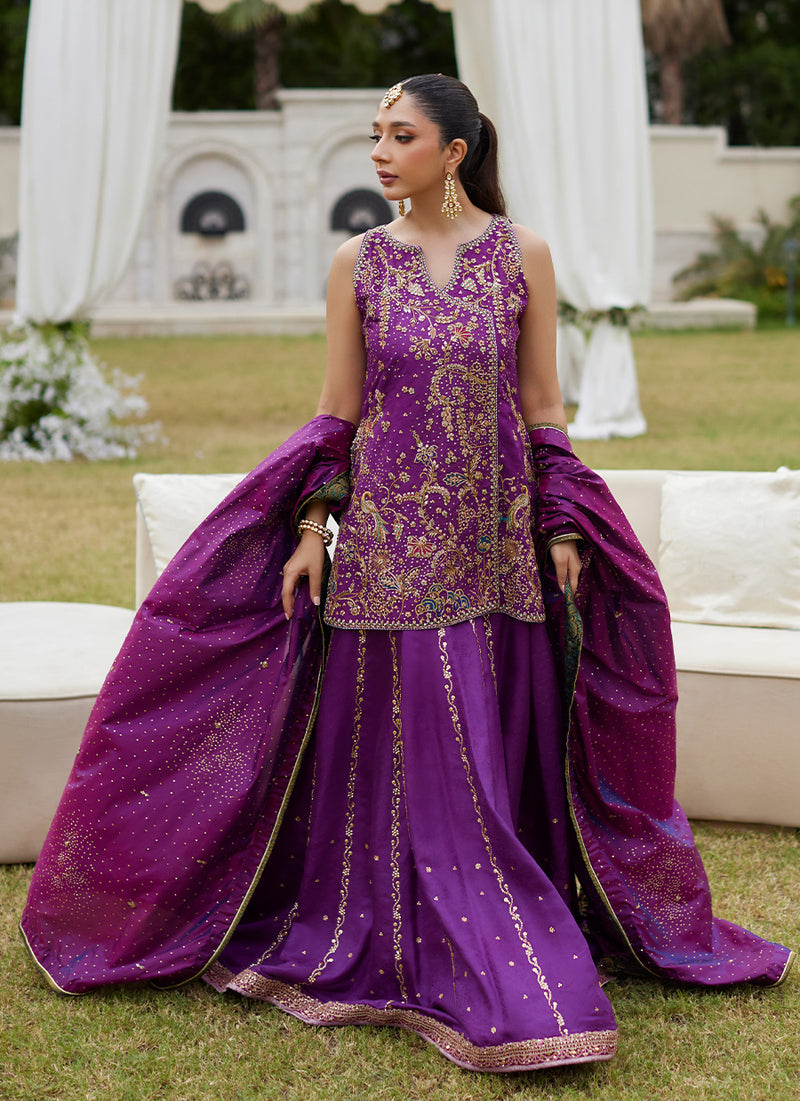 Aveline Orchid Short Shirt And Dhaka