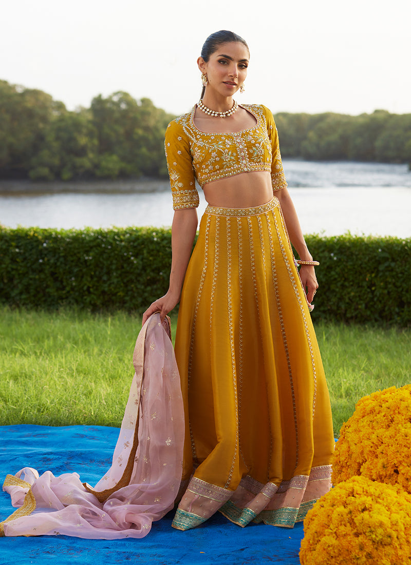 Zard Lengha Choli