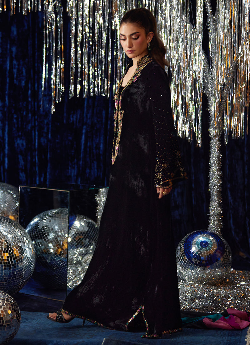 Nori Black Kaftan