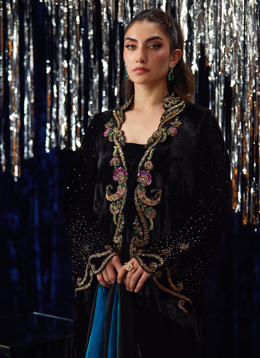 Nori Black Kaftan